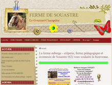 Tablet Screenshot of fermedesouastre.com